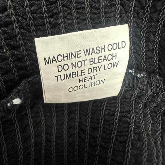 Pacsun LA Hearts Womens Smocked Cropped Ruffle Black/White Stripe Tank Top Large - Picture 9 of 9